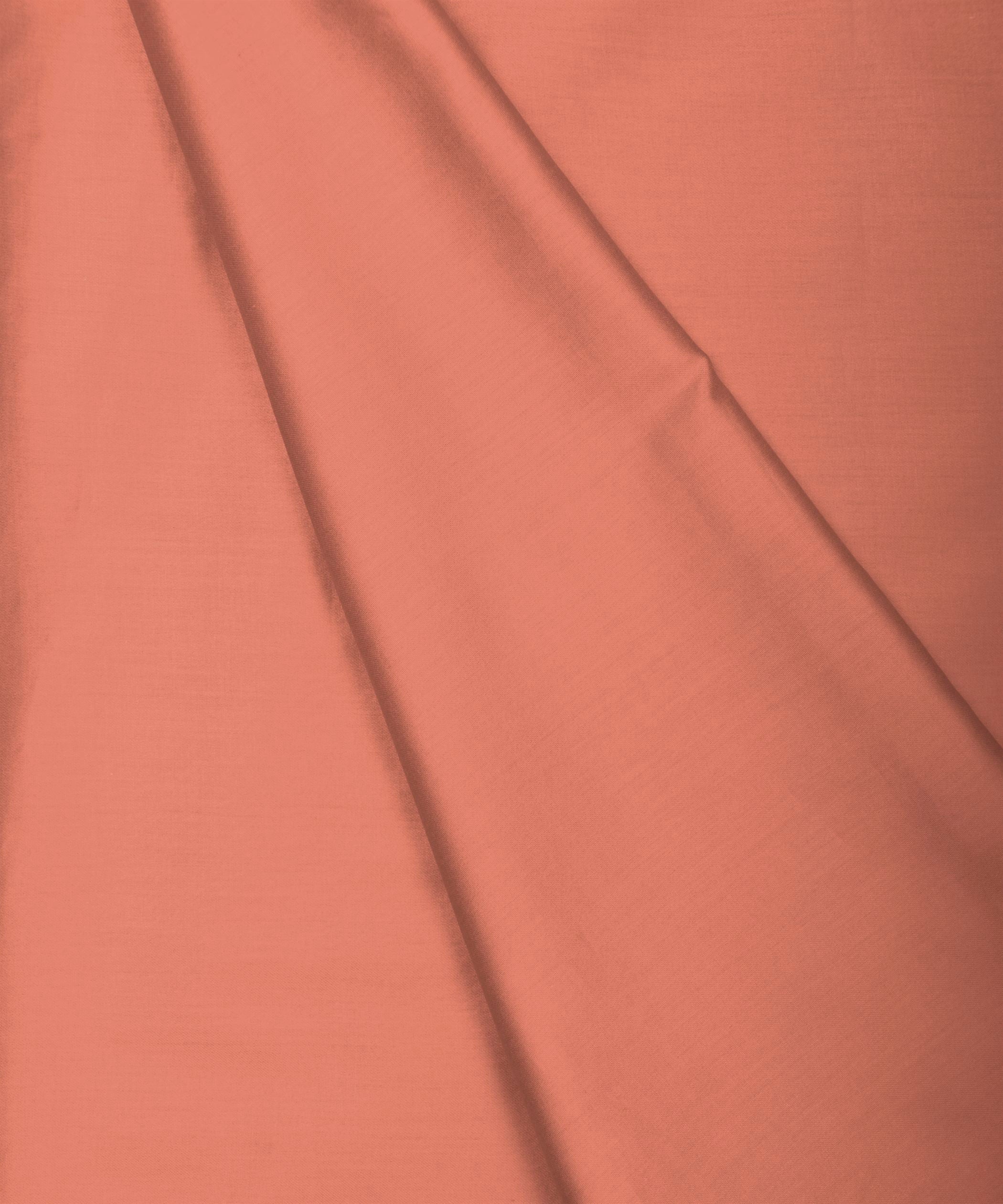 Dusty Peach Plain Dyed Cotton Satin Fabric