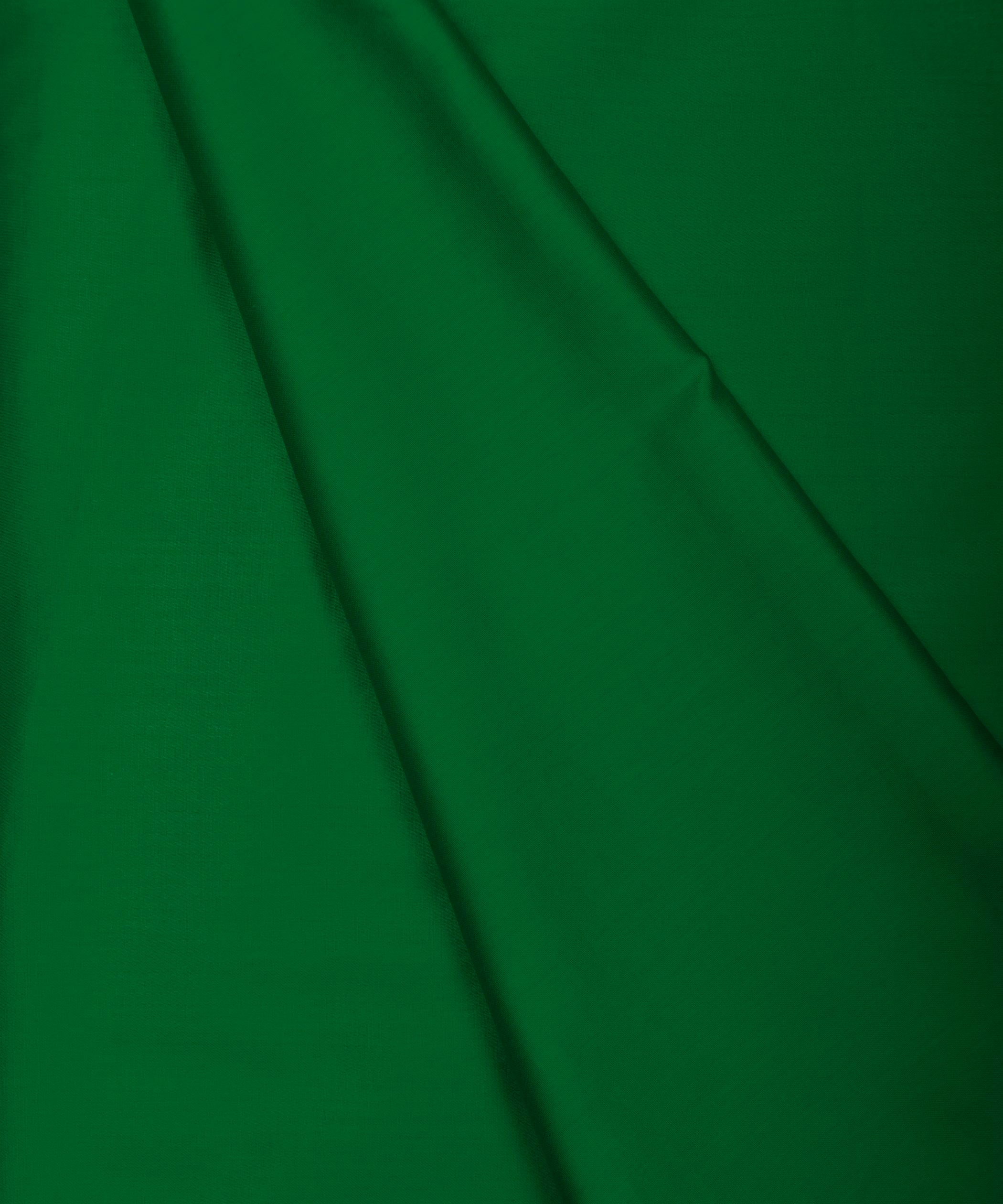 Forest Green Plain Dyed Cotton Satin Fabric