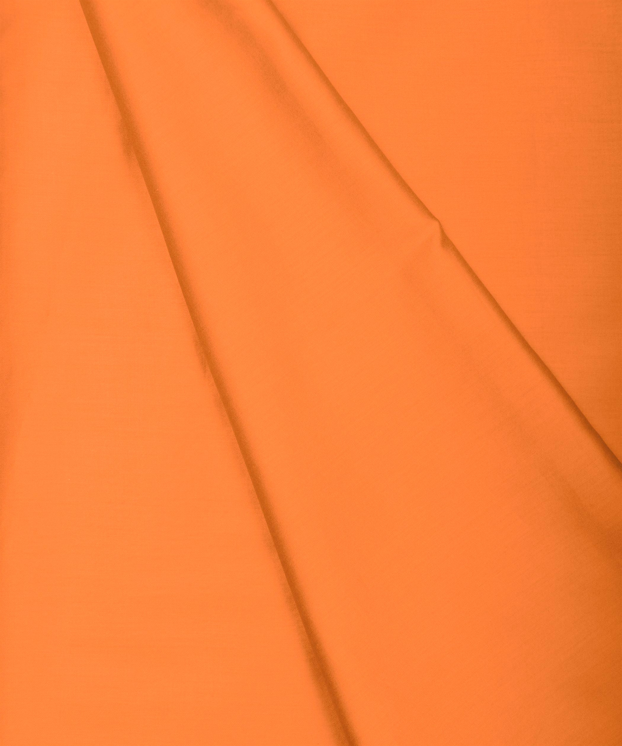 Light Orange Plain Dyed Cotton Satin Fabric