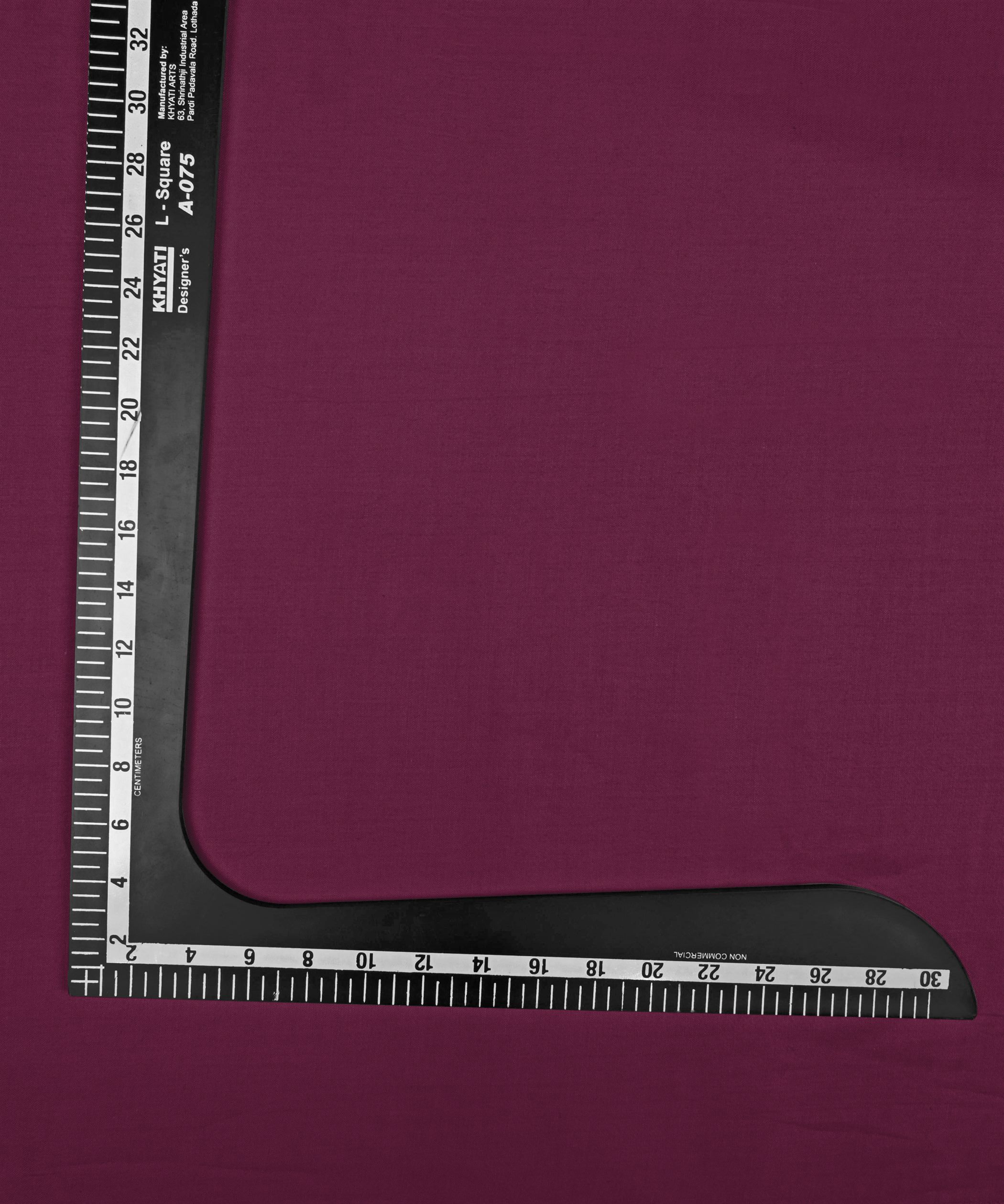 Magenta Plain Dyed Cotton Satin Fabric