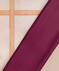 Magenta Plain Dyed Cotton Satin Fabric