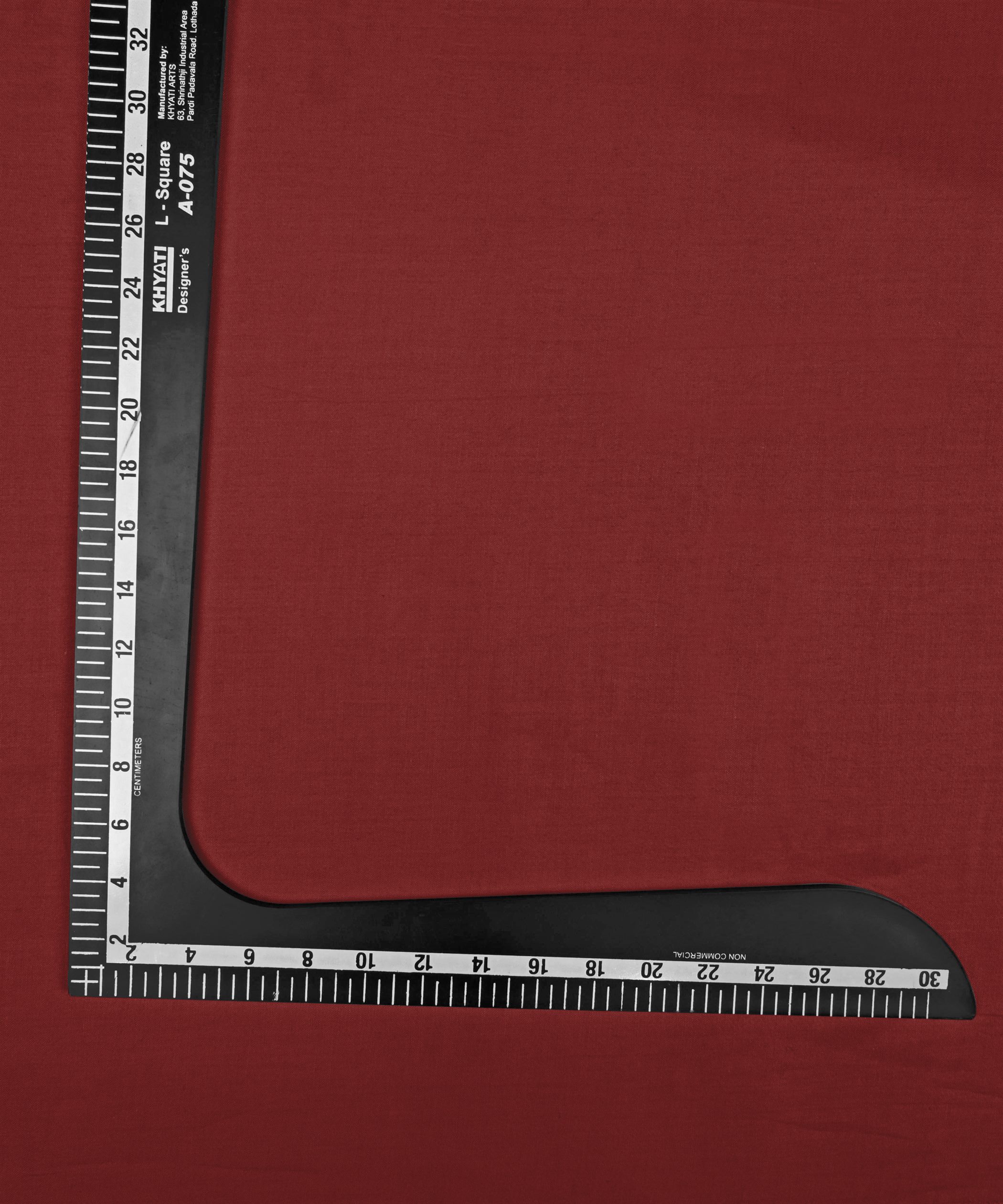 Maroon Plain Dyed Cotton Satin Fabric