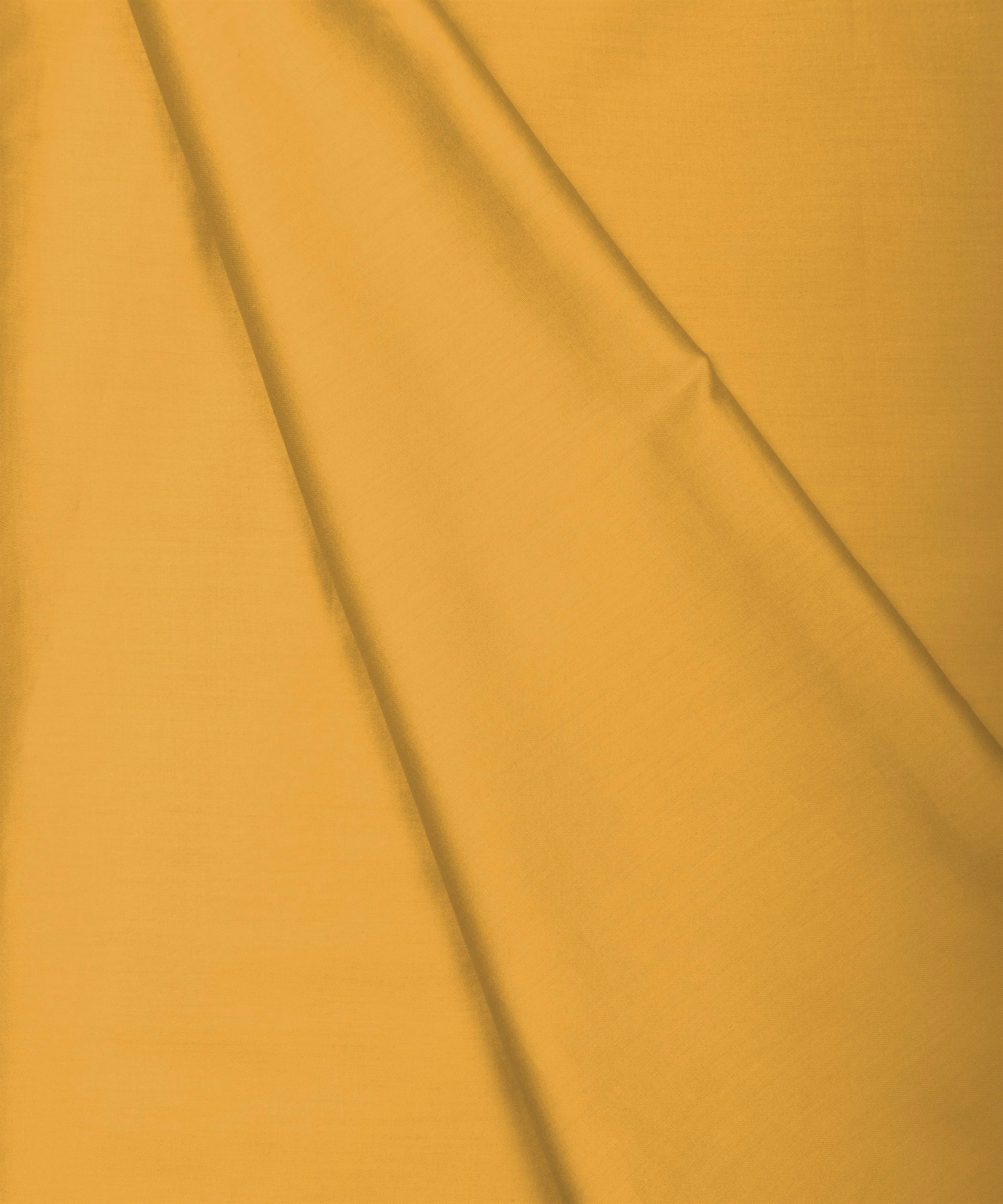 Mustard Yellow Plain Dyed Cotton Satin Fabric