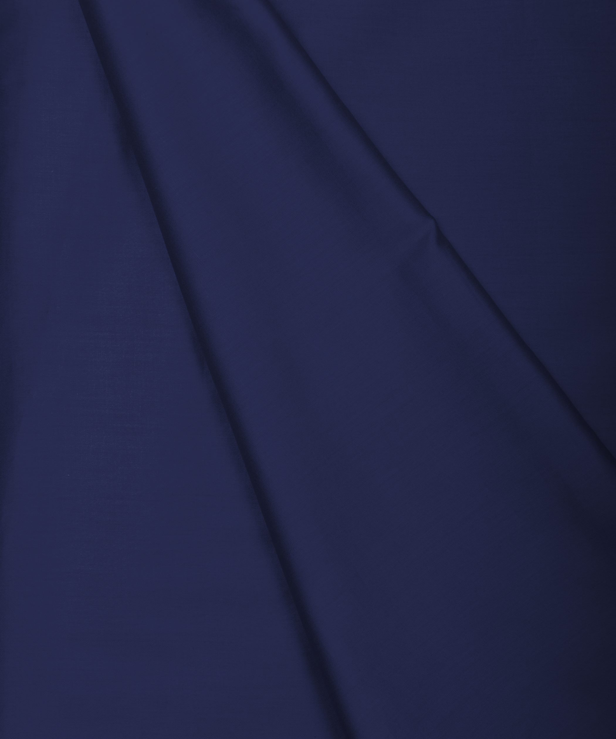 Navy Blue Plain Dyed Cotton Satin Fabric