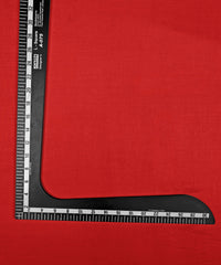 Red Plain Dyed Cotton Satin Fabric