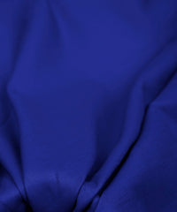 Royal Blue Plain Dyed Cotton Satin Fabric
