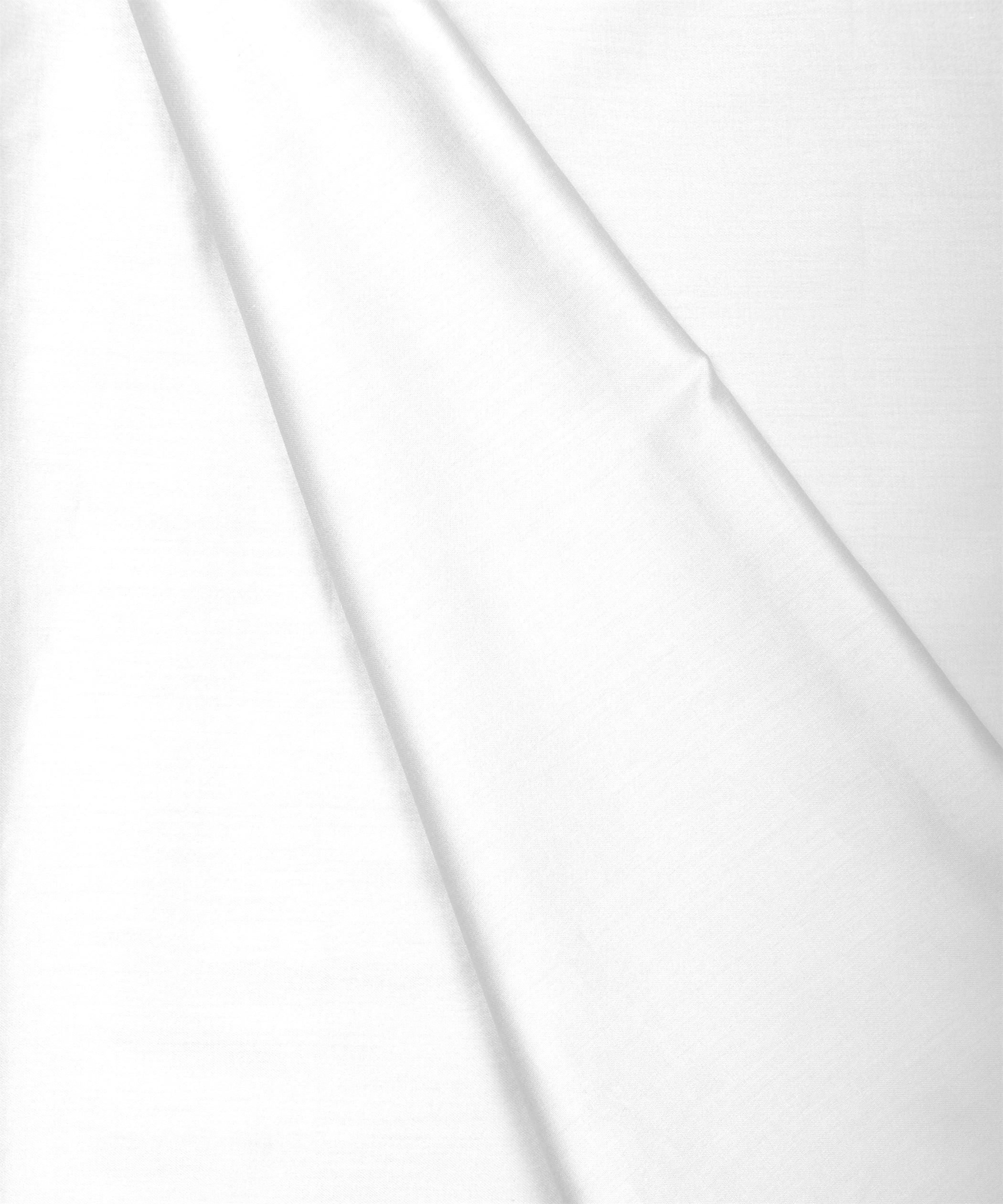 White Plain Dyed Cotton Satin Fabric