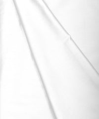 White Plain Dyed Cotton Satin Fabric