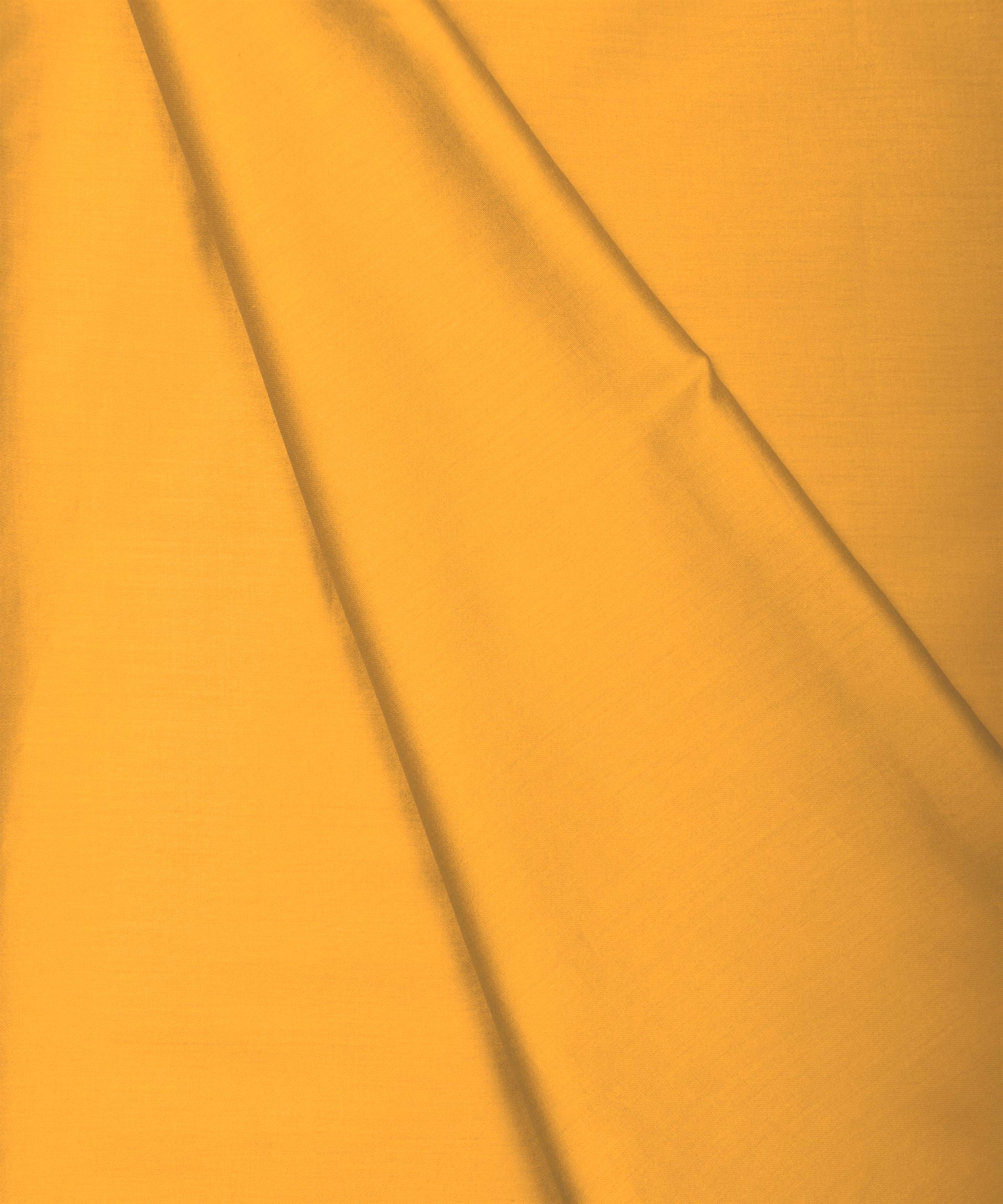 Yellow Plain Dyed Cotton Satin Fabric