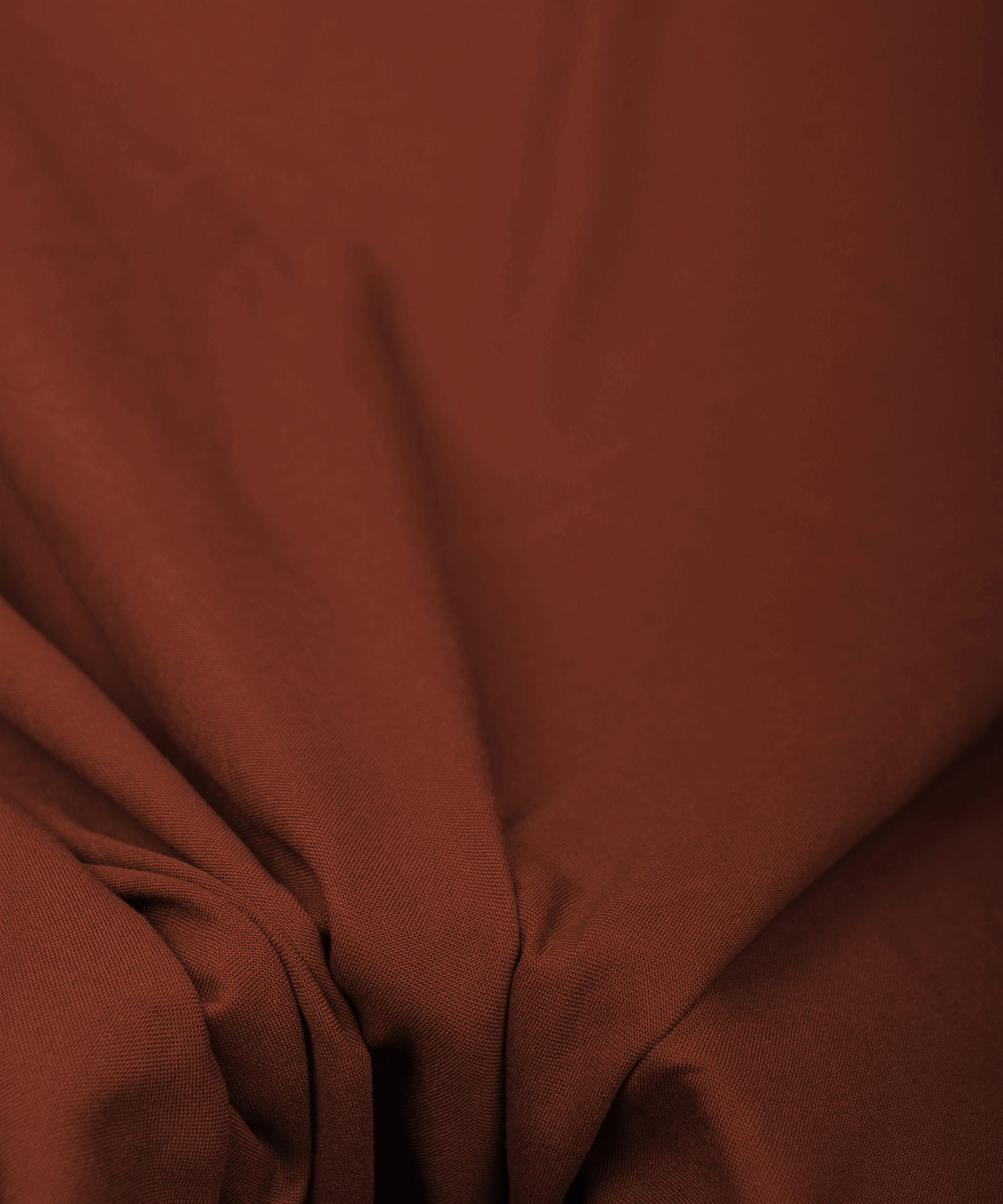 Brown Plain Dyed Rayon Fabric