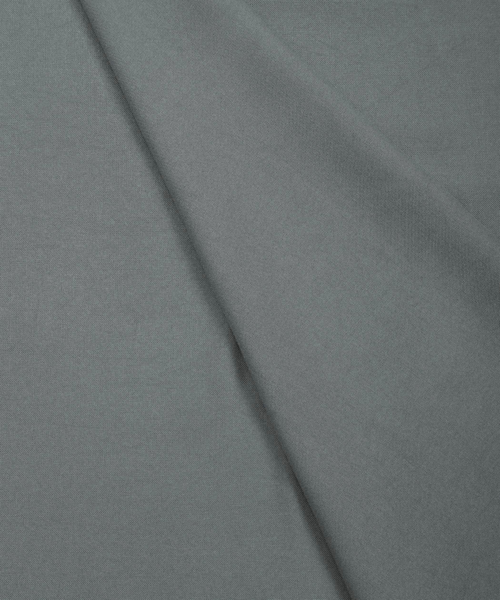 Dark Grey Plain Dyed Rayon Fabric
