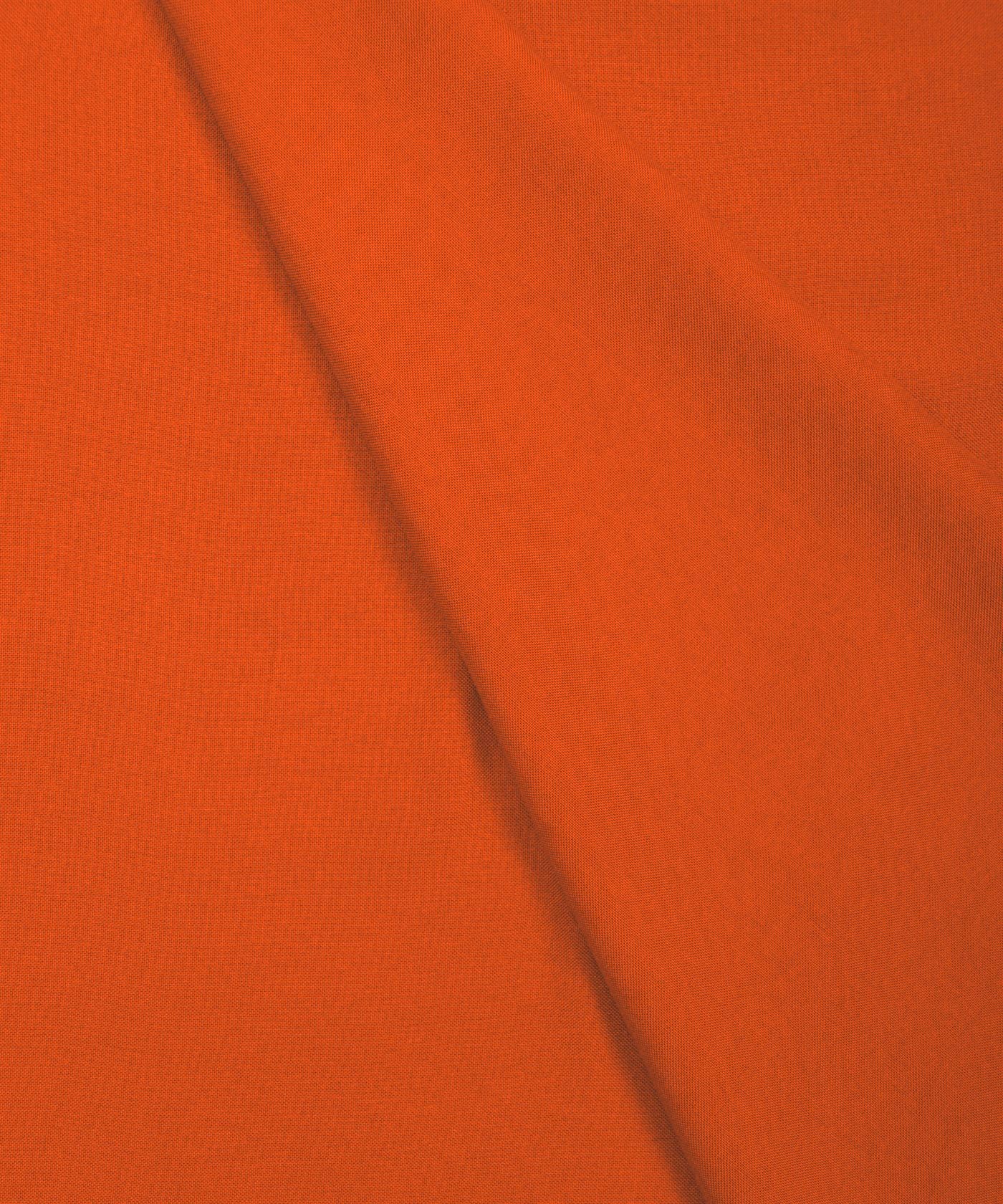 Dark Orange Plain Dyed Rayon Fabric