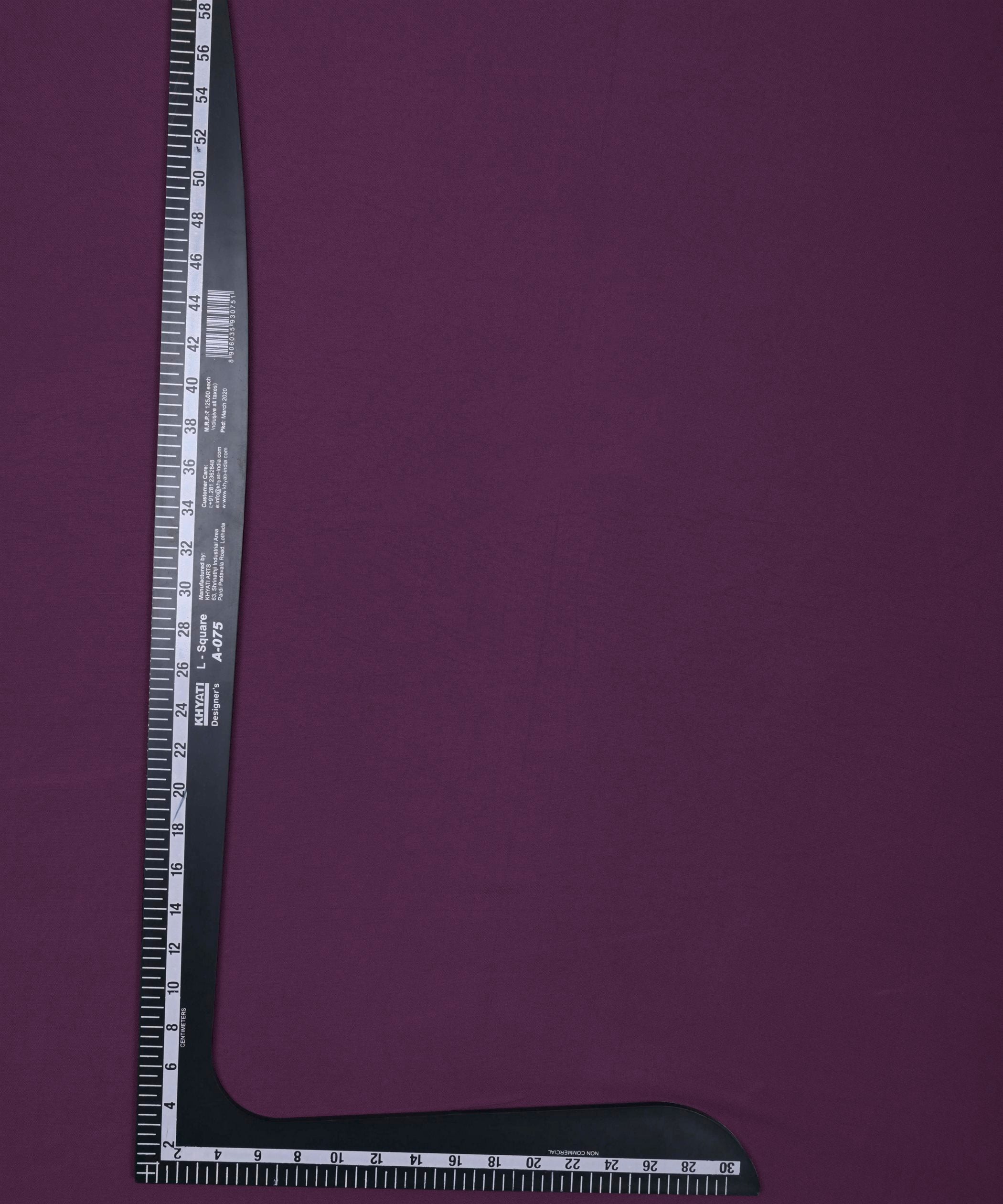 Dark Violet Plain Dyed Rayon Fabric