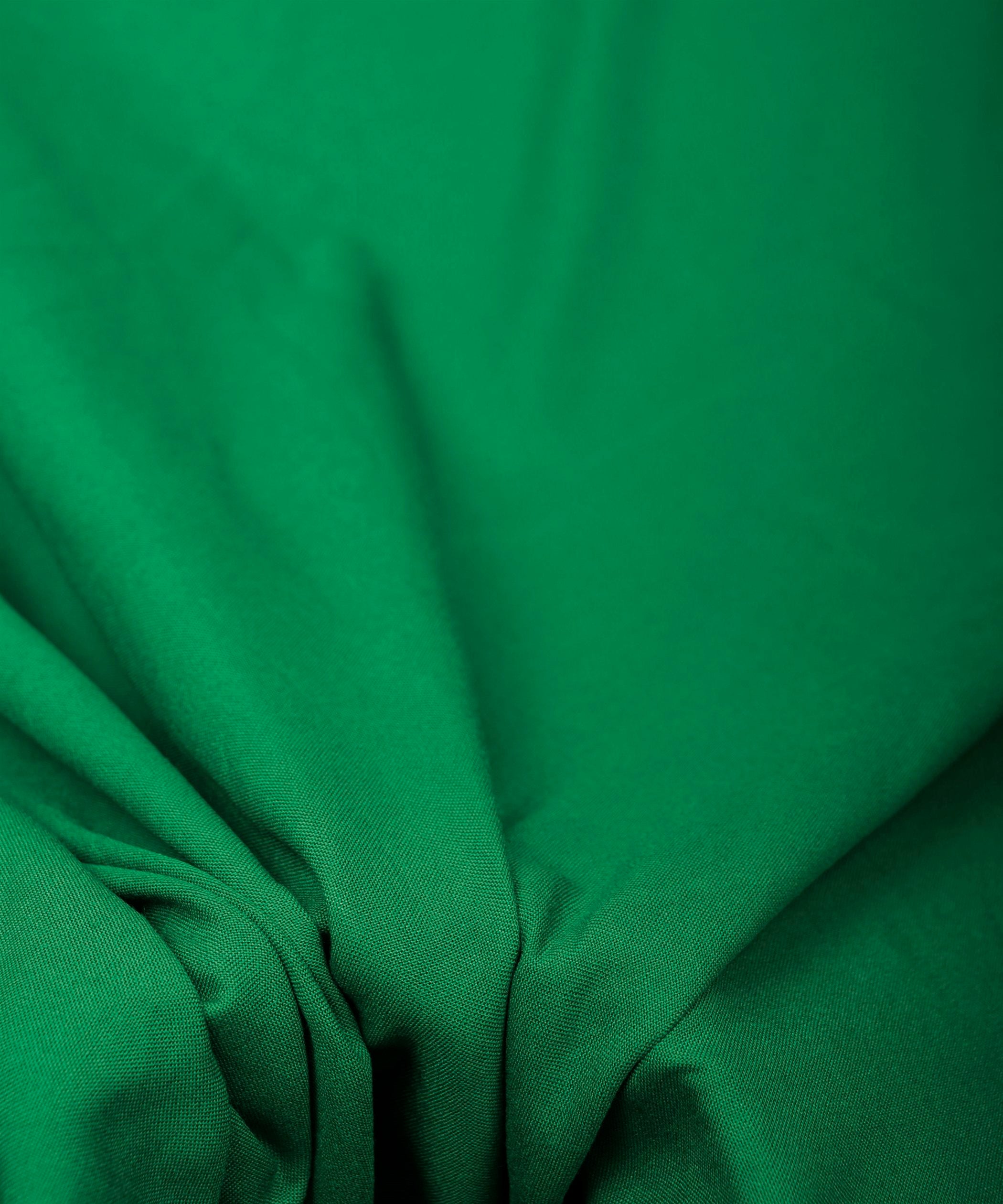 Forest Green Plain Dyed Rayon Fabric