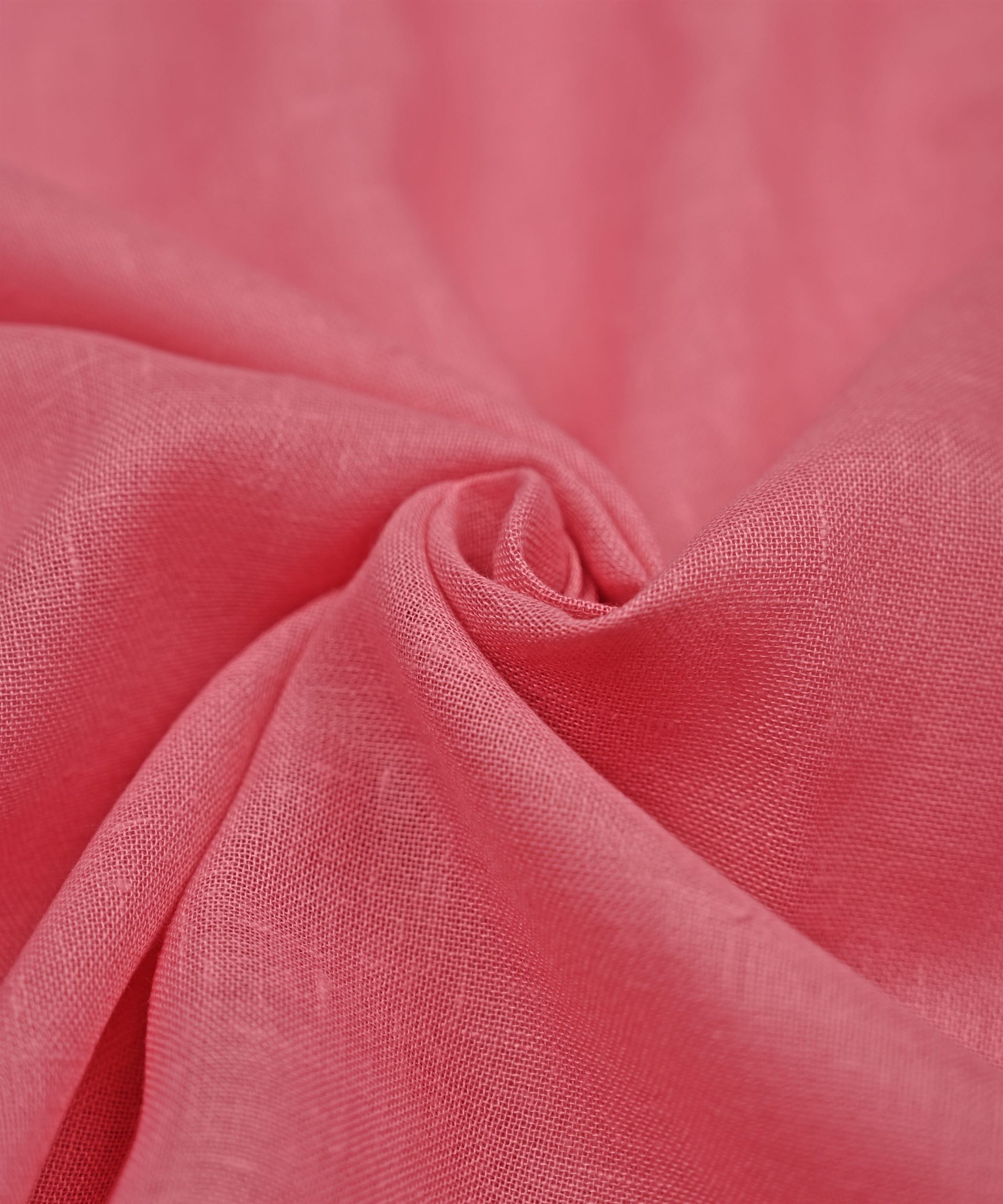 Onion Pink Plain Dyed Poly Linen Fabric