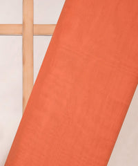 Peach Plain Dyed Poly Linen Fabric