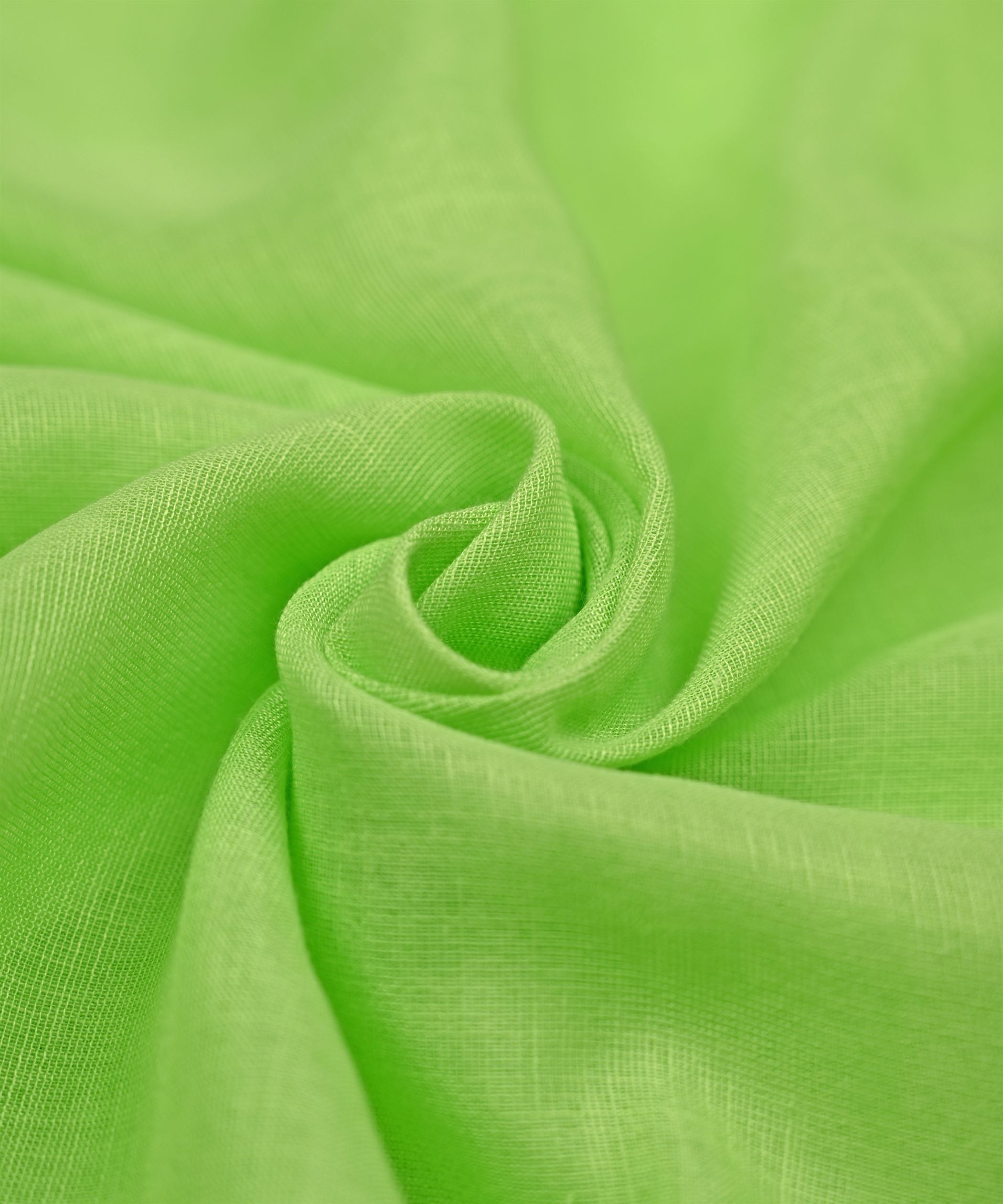 Pista Green Plain Dyed Poly Linen Fabric