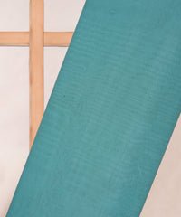 Sky Blue Plain Dyed Poly Linen Fabric