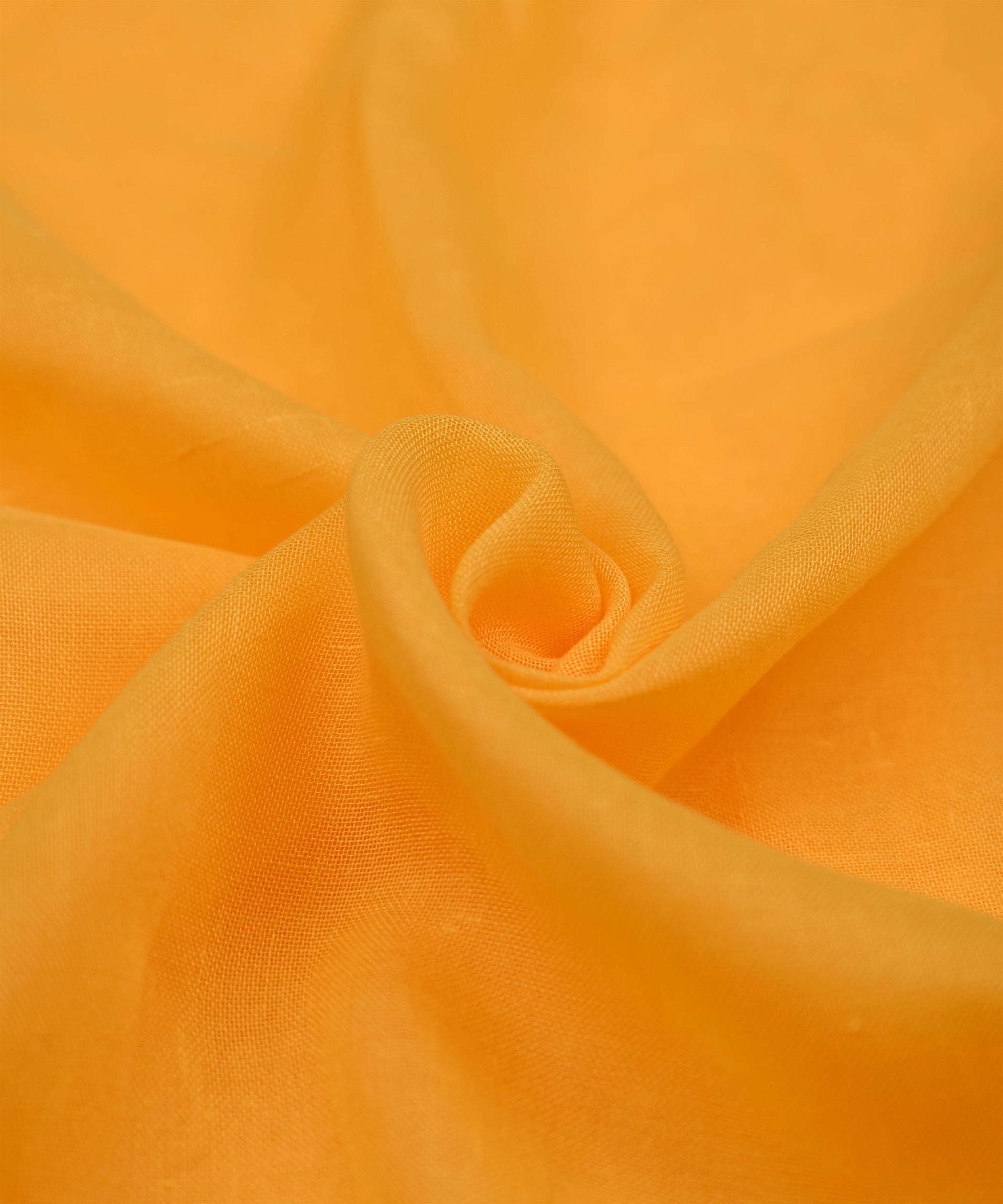 Yellow Plain Dyed Poly Linen Fabric
