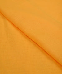 Yellow Plain Dyed Poly Linen Fabric