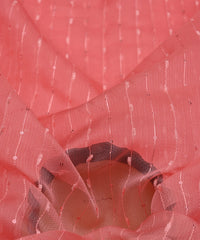 Coral Semi Net Fabric with Thread Sequin Lining