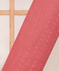 Coral Semi Net Fabric with Thread Sequin Lining