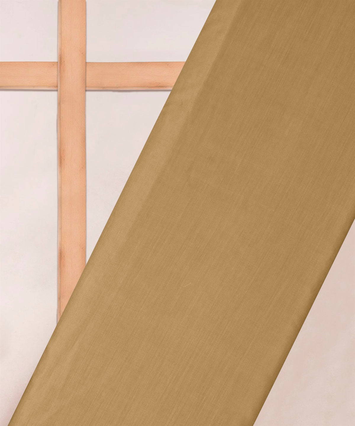 Biege Plain Dyed Polyester Muslin Fabric