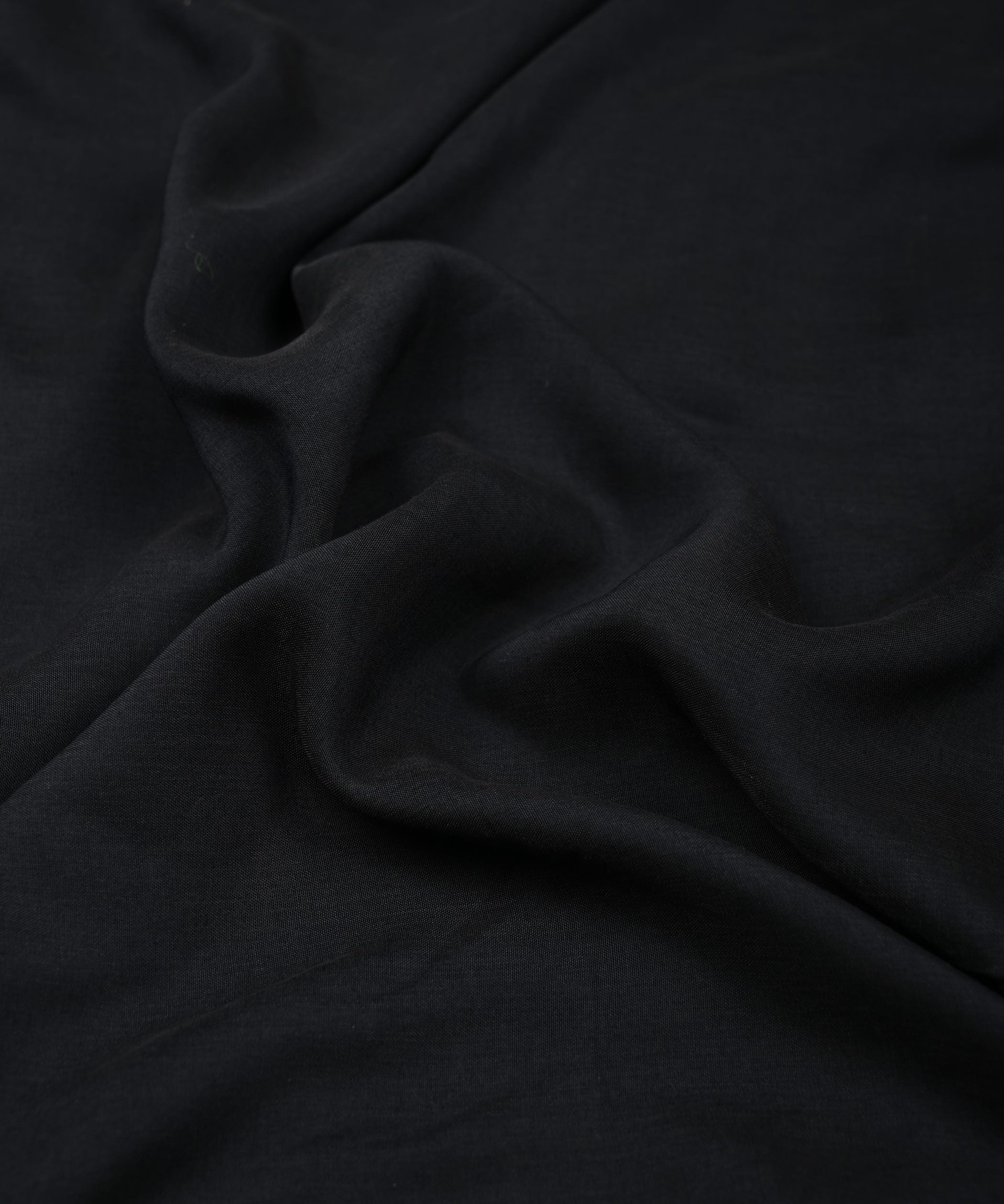 Black Plain Dyed Polyester Muslin Fabric