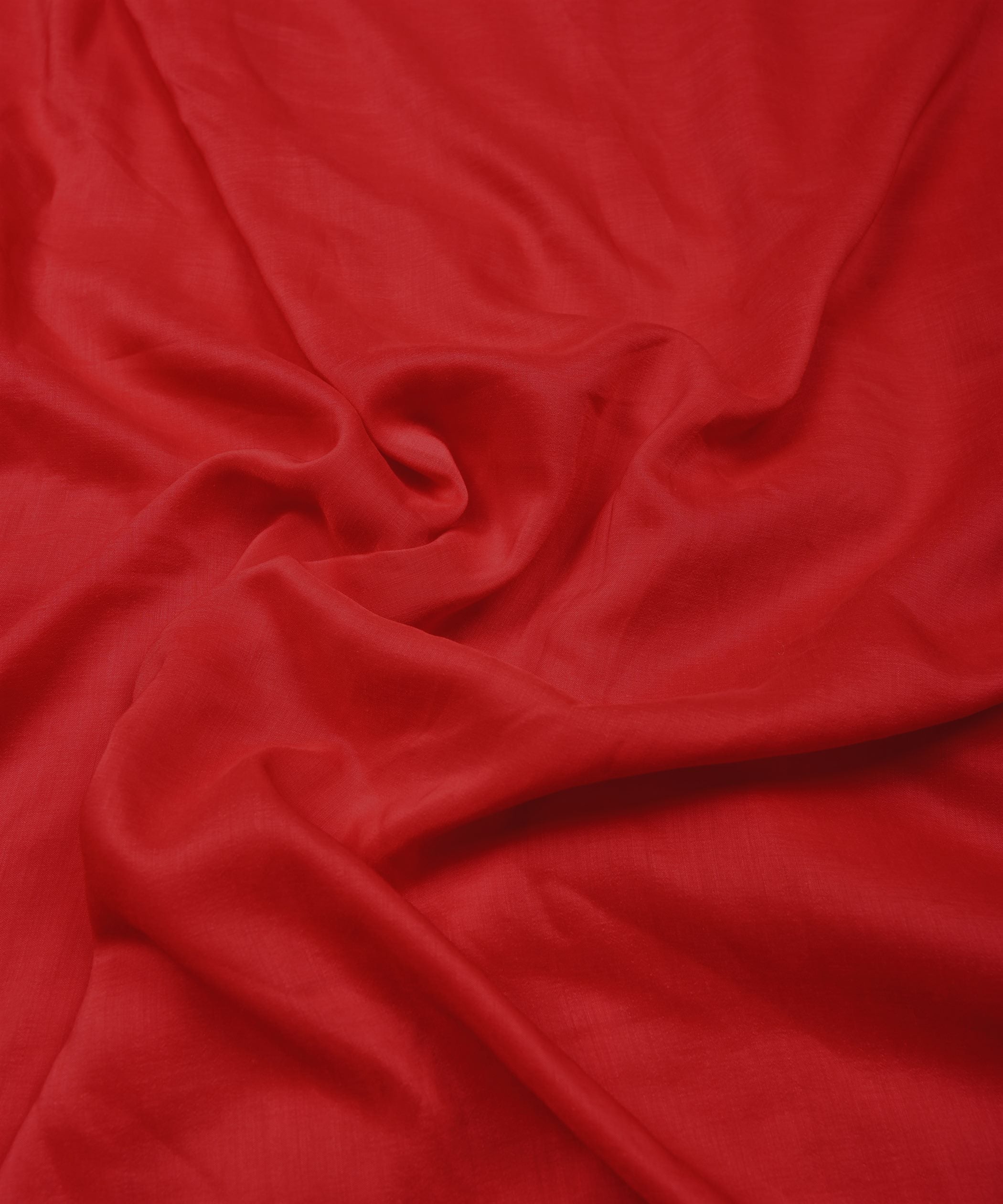 Blood Red Plain Dyed Polyester Muslin Fabric