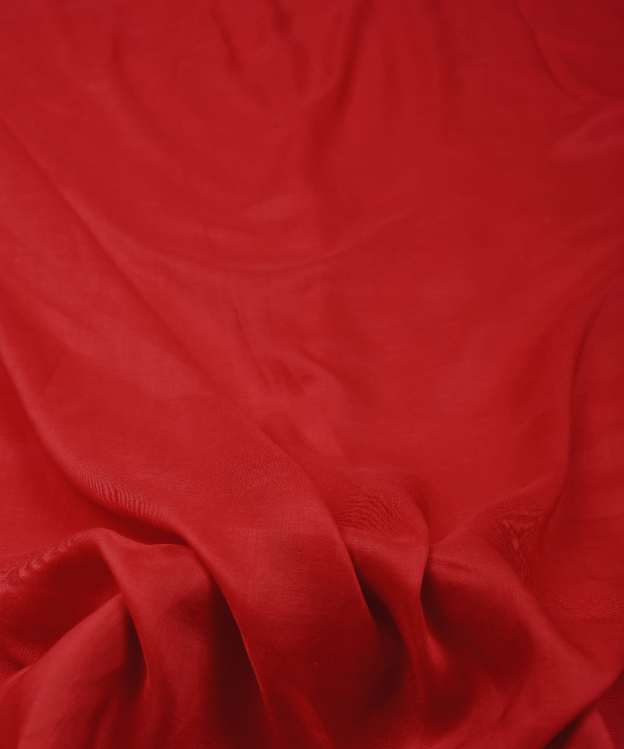 Blood Red Plain Dyed Polyester Muslin Fabric