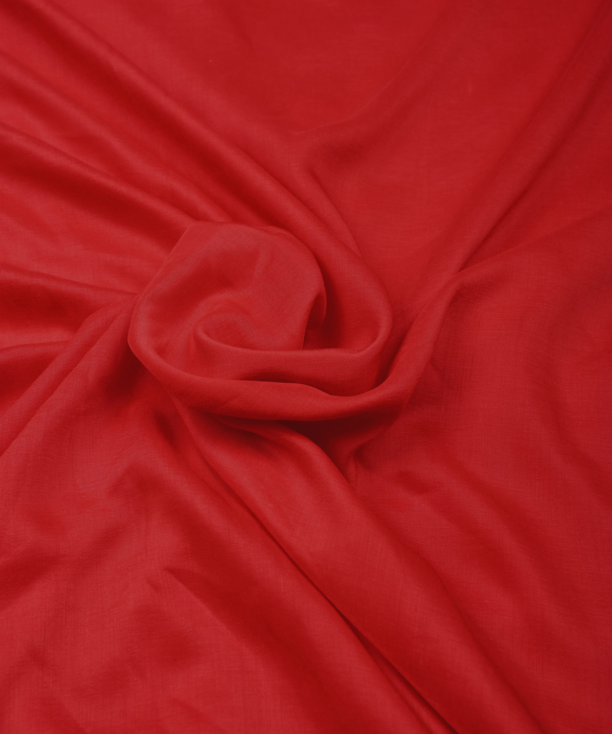 Blood Red Plain Dyed Polyester Muslin Fabric