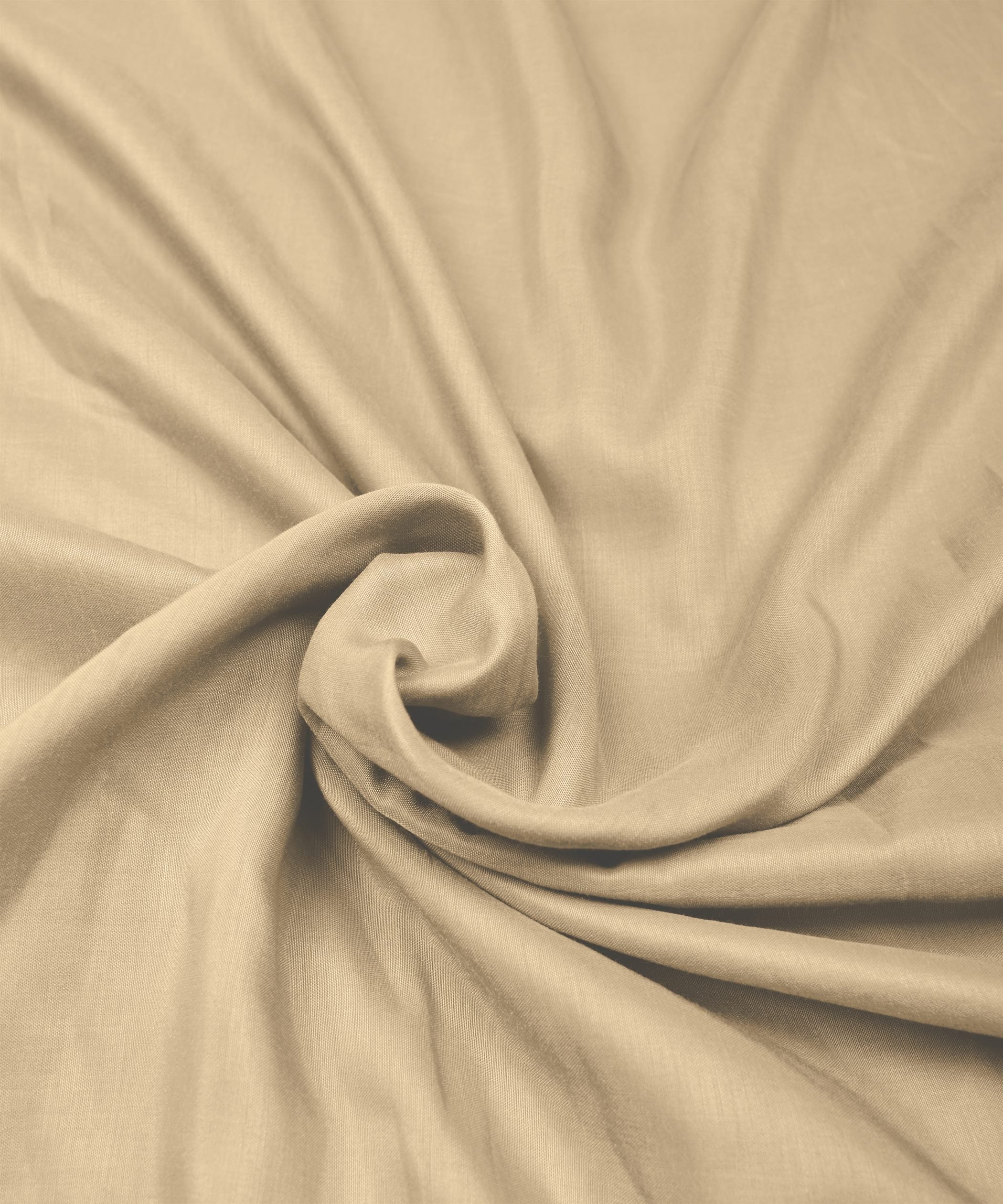Bone White Plain Dyed Polyester Muslin Fabric