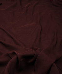 Brown Plain Dyed Polyester Muslin Fabric