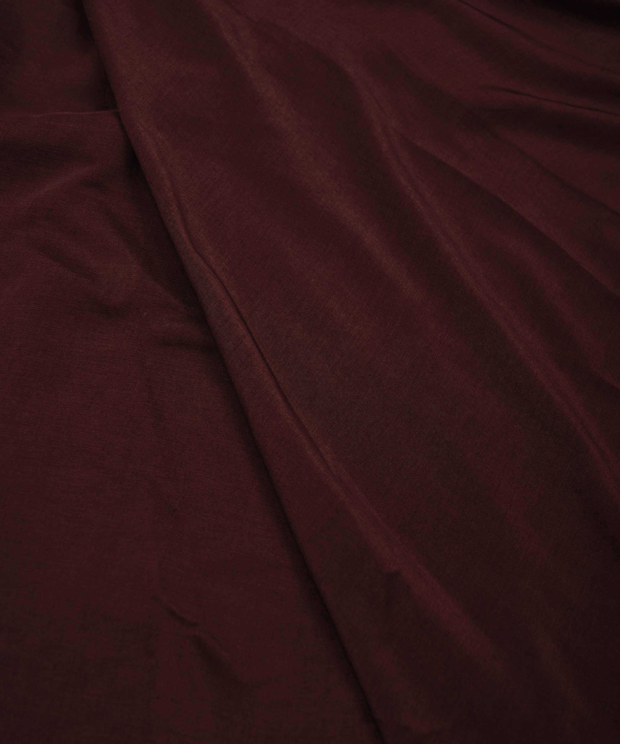 Brown Plain Dyed Polyester Muslin Fabric