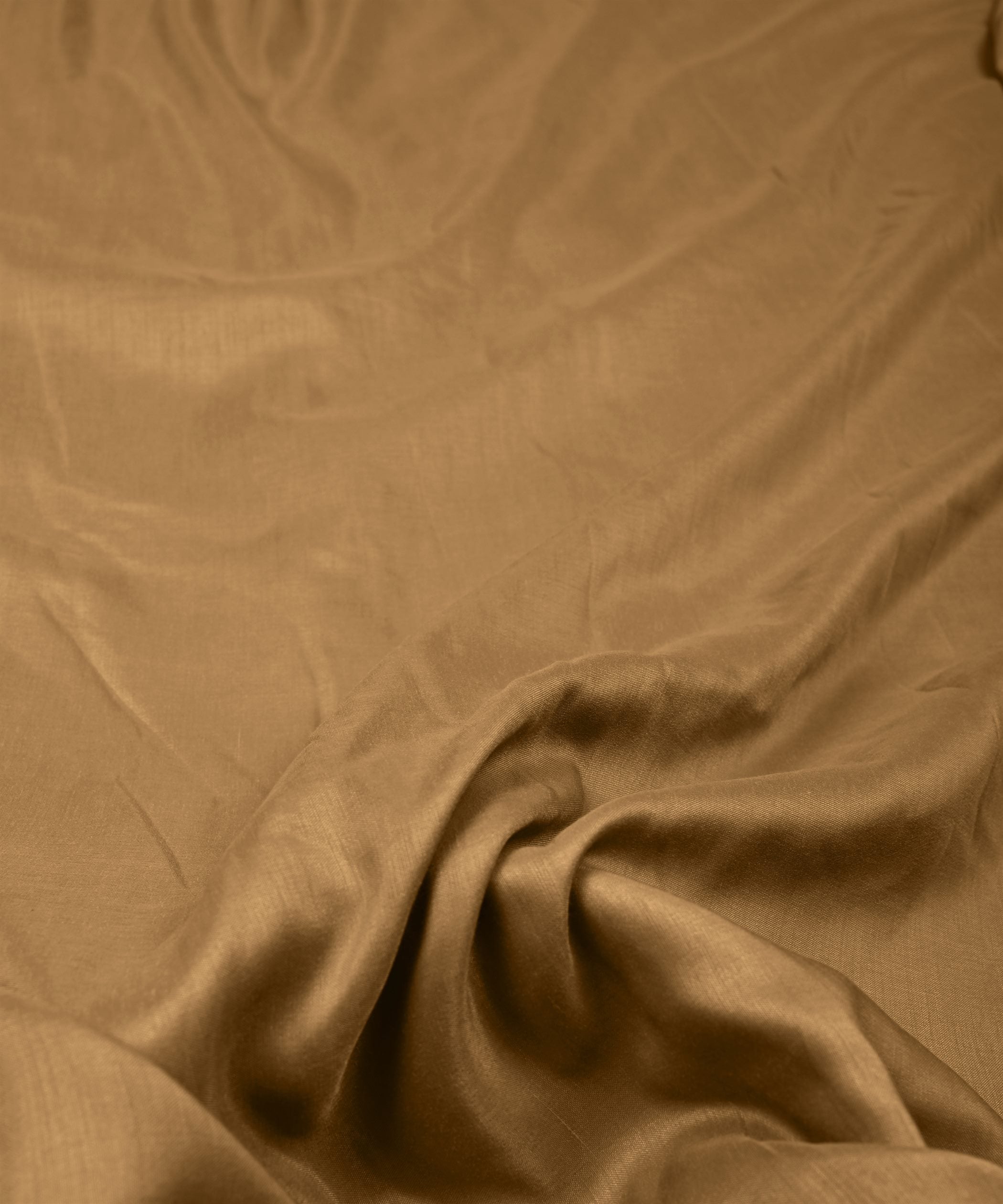 Dark Biege Plain Dyed Polyester Muslin Fabric