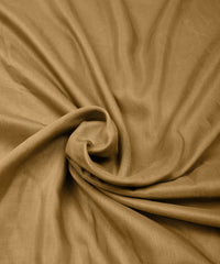 Dark Biege Plain Dyed Polyester Muslin Fabric