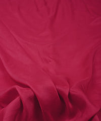 Hot Pink Plain Dyed Polyester Muslin Fabric