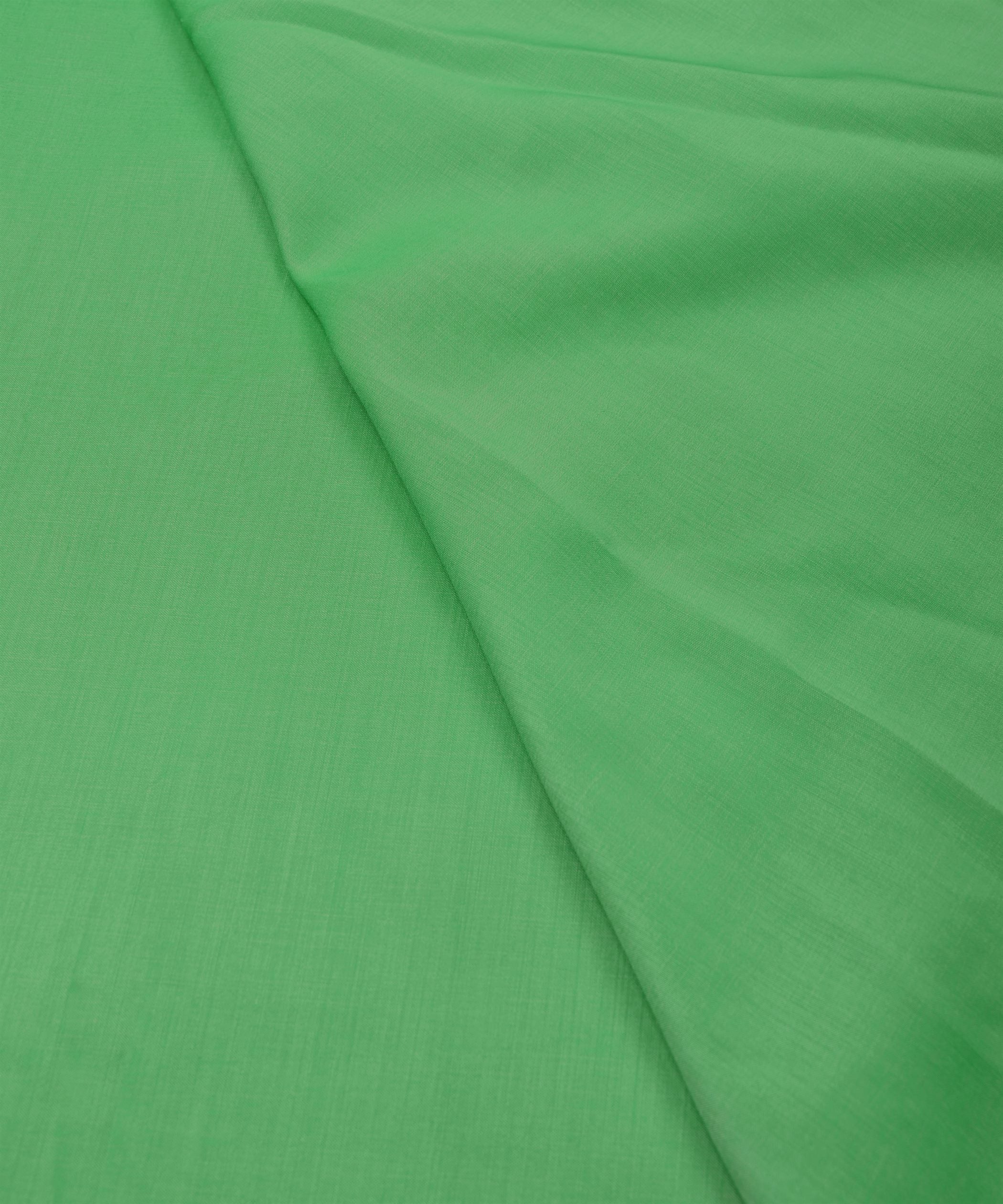 Light Green Plain Dyed Polyester Muslin Fabric