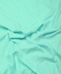 Light Sea Green Plain Dyed Polyester Muslin Fabric