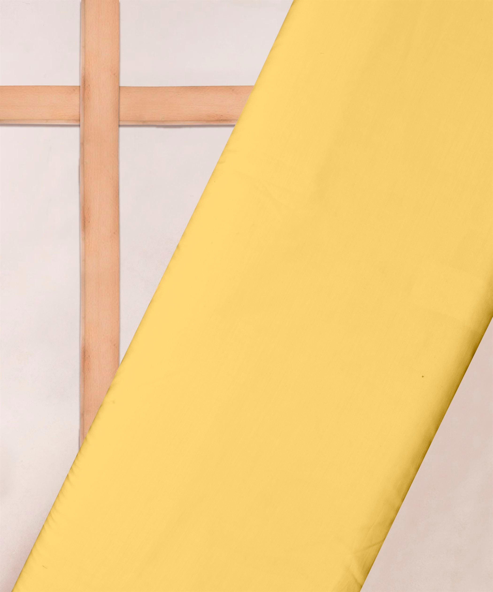 Lime Yellow Plain Dyed Polyester Muslin Fabric
