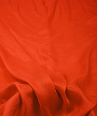 Orange Plain Dyed Polyester Muslin Fabric