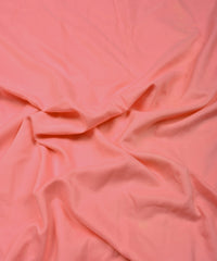 Peach Plain Dyed Polyester Muslin Fabric
