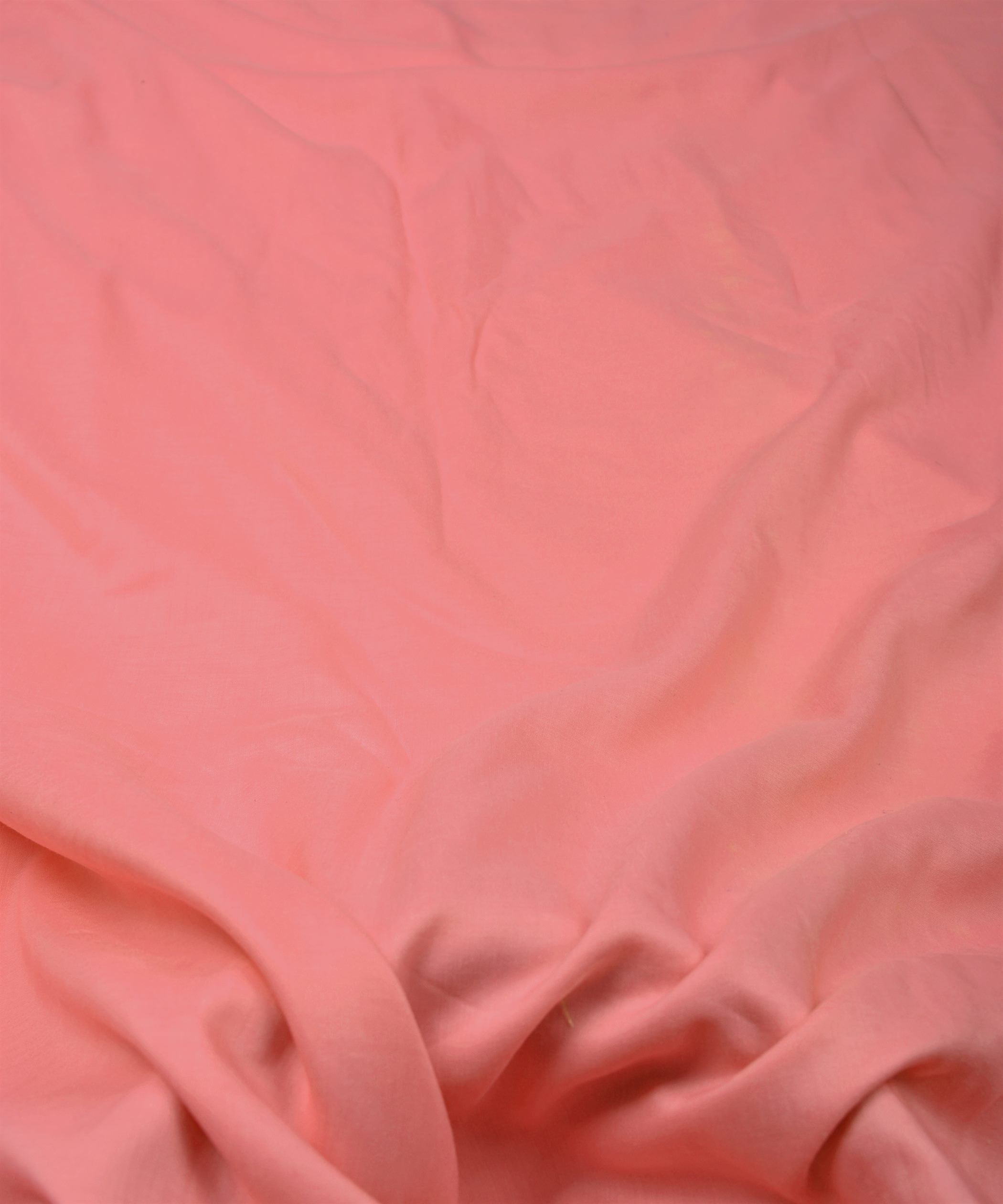 Peach Plain Dyed Polyester Muslin Fabric