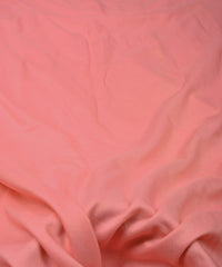 Peach Plain Dyed Polyester Muslin Fabric
