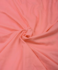Peach Plain Dyed Polyester Muslin Fabric