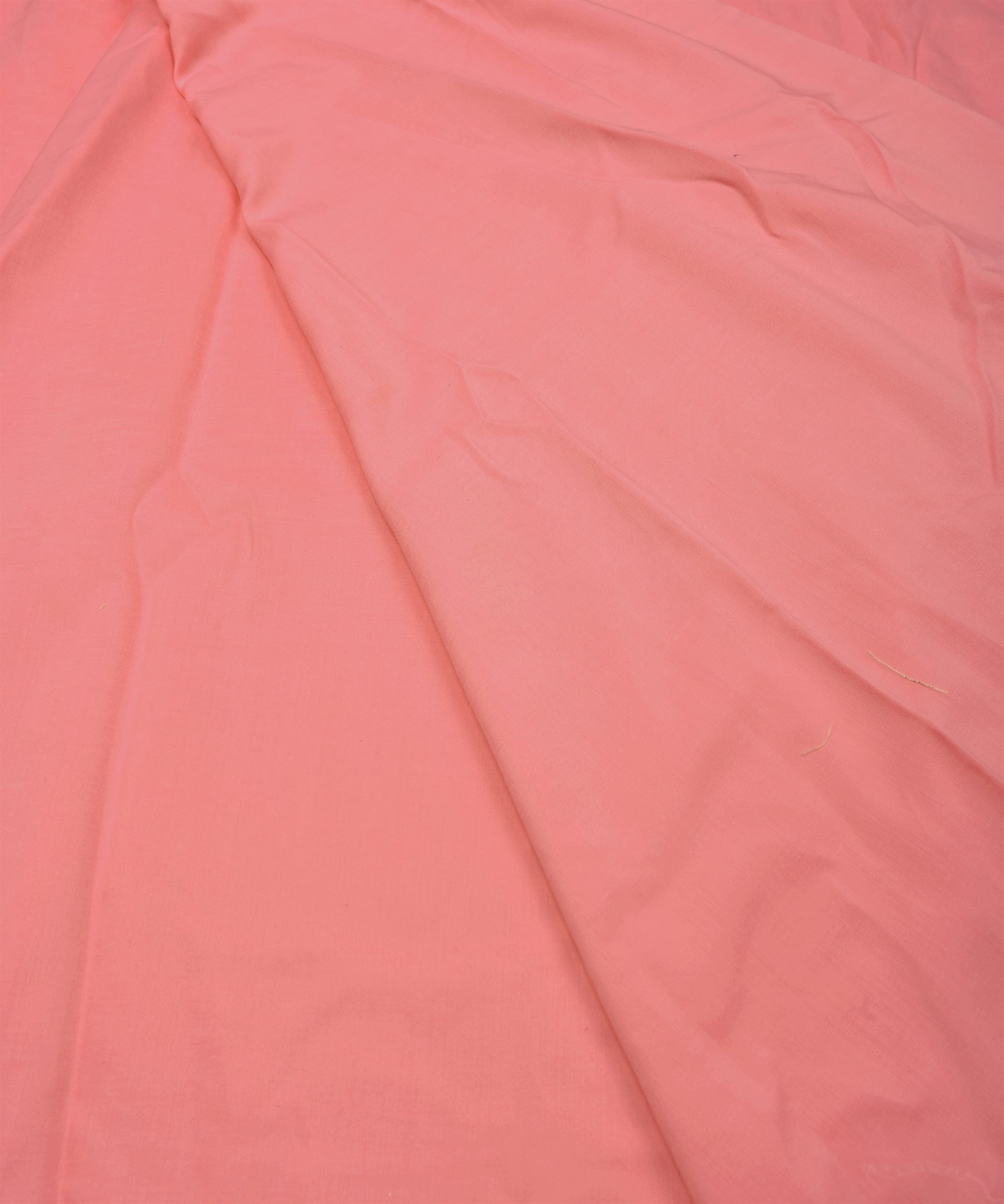 Peach Plain Dyed Polyester Muslin Fabric