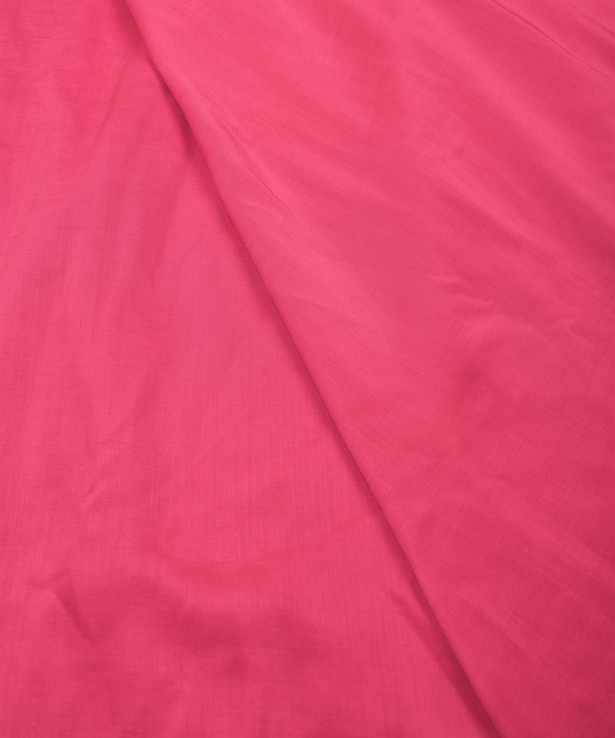 Pink Plain Dyed Polyester Muslin Fabric