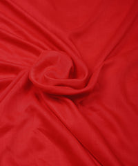 Red Plain Dyed Polyester Muslin Fabric