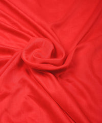 Reddish Pink Plain Dyed Polyester Muslin Fabric