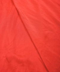 Tomato Red Plain Dyed Polyester Muslin Fabric
